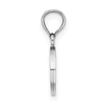 thumbnail image 2 of 10K White Gold Polished Block Initial O Charm 10K6423WO, 2 of 4