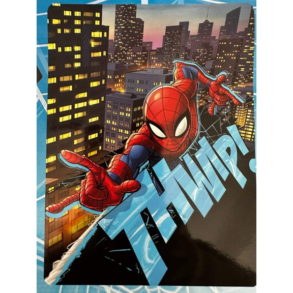 Marvel Spiderman Thwip! 40"50" Plush Throw Blanket TT