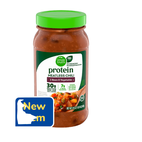 2 pk Simple Truth Protein 2 Bean and Vegetable Meatless Chili