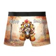 thumbnail image 2 of Happy Thanksgiving Toy Fox Terrier Turkey Costume Pumpkins Autumn Leaves All Over Print Boxer Briefs Underwear for Men Dad Dog Lover - 13014, 2 of 6