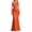 A1-Orange1069, variant on XIAOCHA Summer Glam Maxi Dress for Women One Shoulder Ruched Waist Solid Satin Formal Party Gown