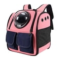 thumbnail image 1 of Pet Carrier Mochila Perro Mochila Malla Transpirable Mochila Carrier Space Rosado Yuyangstore Burbuja transportadora de gatos, 1 of 7