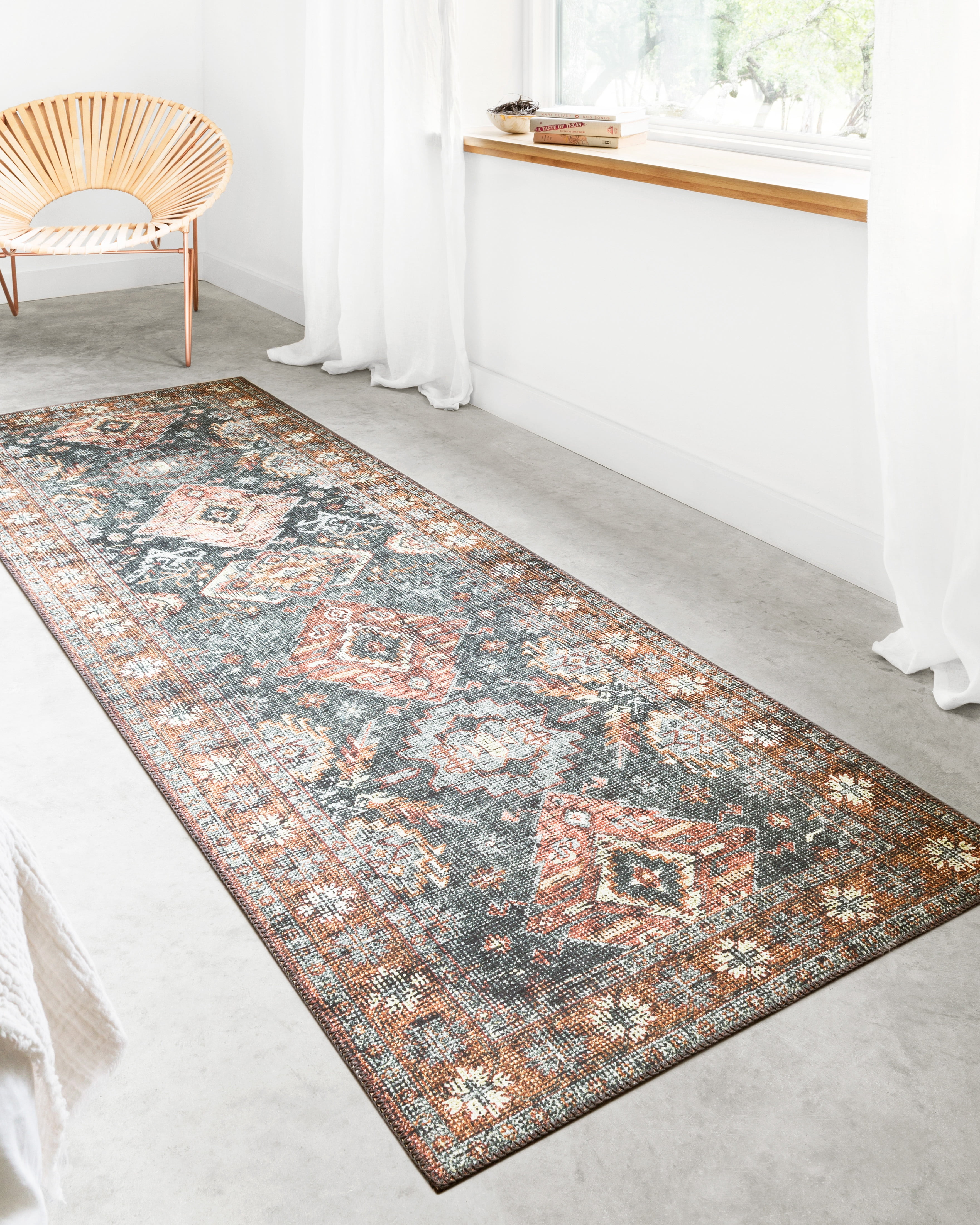 Loloi Skye Sea / Rust 6'-0" x 9'-0" Area Rug