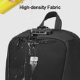 thumbnail image 2 of ozuko Ozuko Modern Waterproof Laptop Backpack for Business, Travel, and School - Reflective Safety Design, Luggage Strap, and Code Lock - Dark Grey, 2 of 6