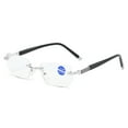 thumbnail image 4 of Anti-blue Light Reading Glasses Rimless Diamond Cut Glasses Metal Reading Glasses for the Elderly, 4 of 4