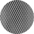 thumbnail image 1 of Ahgly Company Machine Washable Indoor Round Transitional Gray Cloud Gray Area Rugs, 6' Round, 1 of 7
