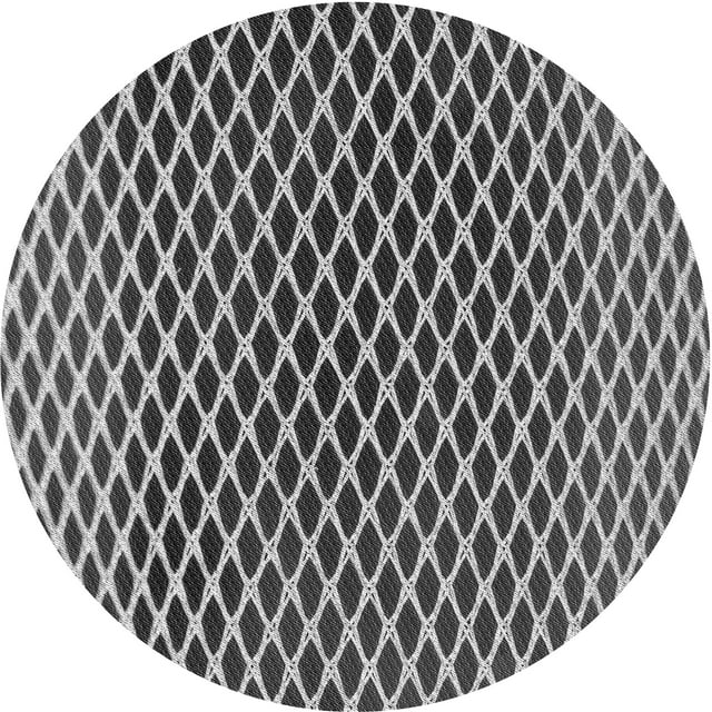 Ahgly Company Machine Washable Indoor Square Transitional Gray Cloud Gray Area Rugs, 3' Square