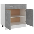 thumbnail image 5 of vidaXL Drawer Bottom Cabinet, Concrete Gray, 31.5'', 5 of 10
