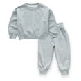 thumbnail image 6 of Esaierr Toddler Kids 2Pcs pullover Sweatshirt Top Sweatpants Outfit for Boys Girls,Kids Long Sleeve Casual Clothing Set 1-10Y Baby Sweat Suit Jogger Pants Outfit, 6 of 6
