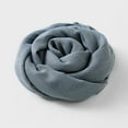 thumbnail image 6 of Fgnfyis Women's Solid Color Linen Scarf for All Season Beach Strip Scarf Lightweight and Breathable for Sun Protection Dark Gray, 6 of 8