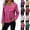 Hot Pink, variant on Felirenzacia Women's Long Sleeve V neck Sequin Blouse Top, Glitter Shinny Party Wear, Dressy Pullover Top, Hot Pink,S