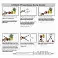 thumbnail image 3 of 10 Inches Proportional Scale Divider Drawing Tool for Artists Adjustable Plastic New Banmo, 3 of 4