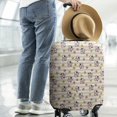 thumbnail image 2 of Beige Cow Flower Pattern Luggage Cover Fashion Suitcase Cover Baggage Covers Fit 25-28 Inch Luggage (Go Travel), 2 of 5
