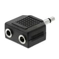 thumbnail image 2 of ACCL 3.5mm Mono Plug to 2x3.5mm Stereo Jack Adapter, 3 Pack, 2 of 2