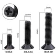 thumbnail image 2 of Stainless Steel Countersunk Head Screws Set, 450PCS M2/M2.5/M3 Flat Phillips Bolts, Precision Mini Threaded Screws for Computers & Self-Tapping Applications, 2 of 8