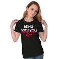 thumbnail image 4 of Being with You Keeps Me Alive Romantic Womens Fitted Plus Size Graphic Tee Brisco Brands 2X, 4 of 5