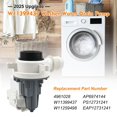 thumbnail image 3 of Bomba de desagüe para lavadora Modoo W11399437 W11259498 B25-3A04 OEM, 3 of 8