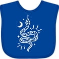 thumbnail image 3 of Inktastic Snake and Moon Boys or Girls Baby Bib, 3 of 4