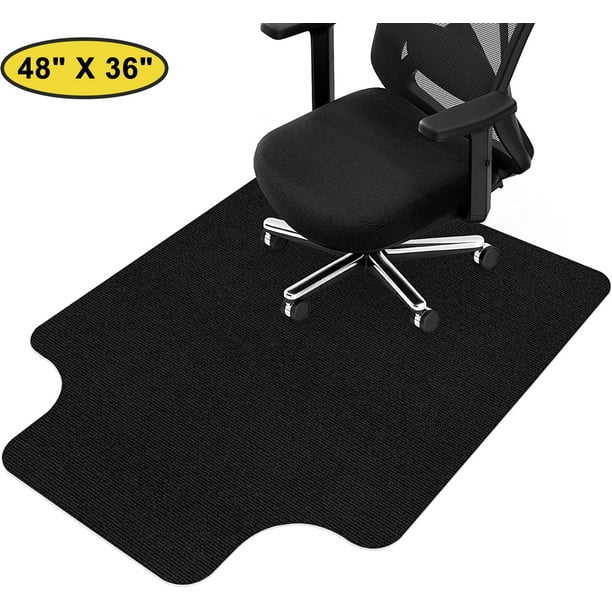 Keuze Uitdrukking ik ben verdwaald Dinosam Office Chair Mat for Carpet, Computer Desk Chair Mat for Carpeted  Floors, Non-Slip Not Stuck Wheel, Black(48"x36") - Walmart.com