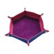 thumbnail image 5 of Bandeja para dados de piel sintética, tapete portátil para dados, tamaño grande, ideal para juegos de mesa. Color morado. 10.63x10.63x1.97 pulgadas, 5 of 6