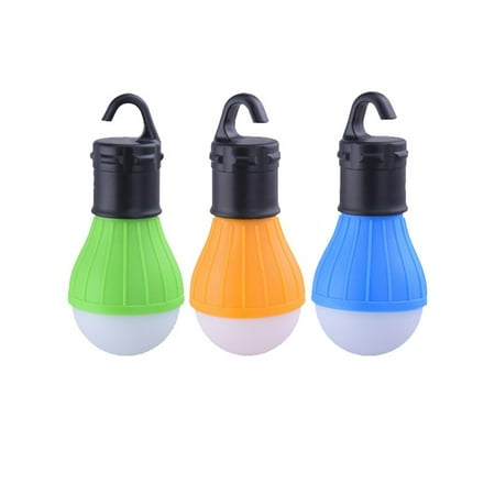 

Frcolor 3 PCS LED Camping Lights Portable Battery Powered Tent Light Bulb Lantern for Backpacking Camping Hiking Fishing Emergency Light