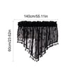 thumbnail image 3 of Cagogo 3Pcs Sheer Valance, Decorative Lace Window Swag With Tassels, Polyester Kitchen Valance For Small Windows, Elegant Curtain Topper For Living Room Bedroom Drapes, 3 of 9