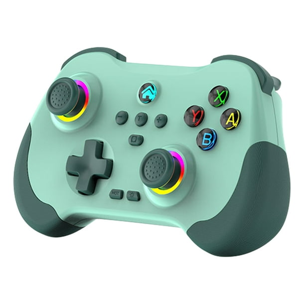 Controlador Inalámbrico RGB Gamepad Compatible Con para Interruptor PS4 (verde)