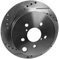 thumbnail image 2 of Replacement Rear Brake Disc for 2013-2015 for Subaru for Impreza for Crosstrek for Forester XV - 12147033, 44750, 850324 - 5 Lugs - Cross-drilled and Slotted -, 2 of 6