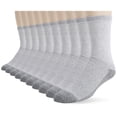 thumbnail image 1 of Calcetines Fruit of the Loom Everyday Work Crew para hombre, paquete de 10, 1 of 5