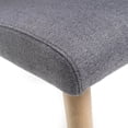 thumbnail image 4 of GDF Studio Amesbury Wood and Fabric 7 Piece Dining Set, Natural Oak, Dark Gray, 4 of 10