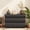 Black+MDF, variant on LHSHID 6 Drawer Dresser for Bedroom,White Dresser No Handle,Modern 6 Chest of Drawers with Wide Storage
