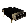 thumbnail image 6 of Castle Place Glam Coffee Table with Storage, Black, 6 of 8