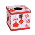 thumbnail image 2 of Tissue Box Cover, PU Leather Tissue Box Holder Fmlxio Christmas Wooden Leather Tissue Box Paper Box Home Restaurant Living Room Coffee Table Desktop Tissue Storage Box Holiday Gift Finder, 2 of 6