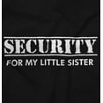 thumbnail image 2 of Security Little Sibling Lil Sis Family Romper Boys or Girls Infant Baby Brisco Brands 12M, 2 of 6
