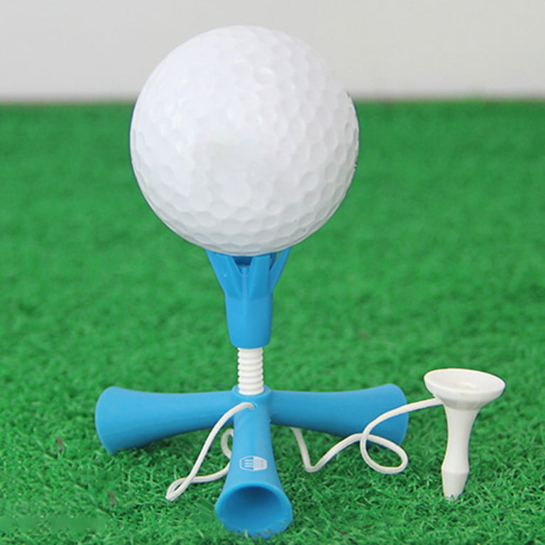 Hesroicy Portable Golf Tee Adjustable ABS Anti-flying Tripod Golf Tee for  Training