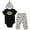 Batman, variant on DC Comics Justice League The Flash Newborn Baby Boys Bodysuit Pants and Hat 3 Piece Outfit Set Newborn to Infant