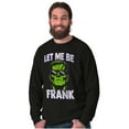 thumbnail image 4 of Funny Halloween Let Me Be Frank Long Sleeve TShirt Men Women Brisco Brands S, 4 of 6