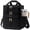 Black, variant on LOVEVOOK Insulated Lunch Bag Women Men, Expandable Double Deck Lunch Box With Large Cup Holder, Leakproof Cooler Bag For Adult Lunch Tote Bag Work Picnic Beach with Adjustable Shoulder Strap