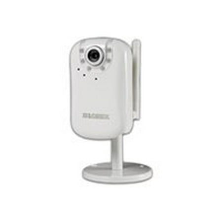 Lorex LNE3003 - Network surveillance camera - color (Day&Night) - 640 x 480 - auto iris - audio - wireless - Wi-Fi - LAN 10/100 - MPEG-4, MJPEG, 3GPP - DC 5 V