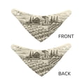 thumbnail image 6 of Kll Vineyard Landscape Dog Bandanas,Triangle Reversible Pet Scarf For Small Medium Large And Extra Large Dogs-Small, 6 of 7