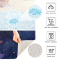 thumbnail image 4 of Toilet Rug U-Shaped Bathroom Rugs Non-Slip Soft Plush Machine Washable Contour Bath Mat Glow Light Butterflies 24x20, 4 of 9