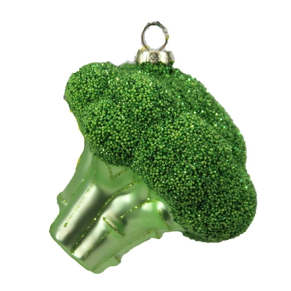 Cody Foster Broccoli - 1 Glass Ornament 3.25 Inch, Glass - Vegetable Friut Healthy Fiber Go6662