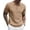 Khaki, variant on COOFANDY Mens Knit Polo Shirt Textured Polo Shirts Short Sleeve Banded Bottom Polo T Shirts Golf V Neck Polo Shirts Summer Clothing