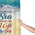 thumbnail image 2 of Mermaid Shower Curtain Summer Ocean Beach Bathroom Decor Nautical Shower Curtain Fabric Polyester Waterproof with Plastic Hooks 72" X 72", 2 of 6