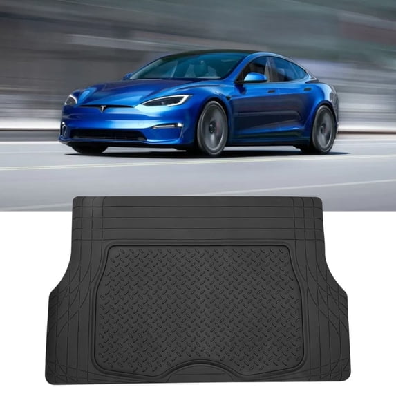 Pre-Owned Nilight Rubber Cargo Mats for Cars Trucks SUVs, Universal Trim to fit for Most Vehicles, All Weather Protection Heavy Duty Cargo Liners