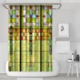 thumbnail image 1 of Shower Curtain Set with Snap-in,Colorful Retro Classic Design (5) Shower Curtains Reusable Shower Liner,Decorative Polyester Bathroom Curtain,72x72Inch, 1 of 4