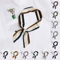 thumbnail image 4 of vnanda Bag Wrapped Handle Ribbon Fashion Geometric Pattern Headband Ribbon for Women Men Bag Handle Decoration Neck Ornament Hair Tie, 4 of 8