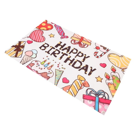 Image of Birthday Background Flag Photographic Backdrops Cartoon Ornament Baby Polyester Cloth