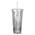 thumbnail image 1 of Dsscvnef Double Gobelets en Plastique à Paroi avec Couvercles et / Grand Gobelet de Voyage Classique Transparent Réutilisable, 1 of 8
