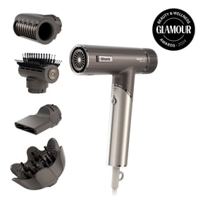 Restored Shark SpeedStyle Pro FLEX Hair Dryer System, Mocha Silver, (Refurbished)